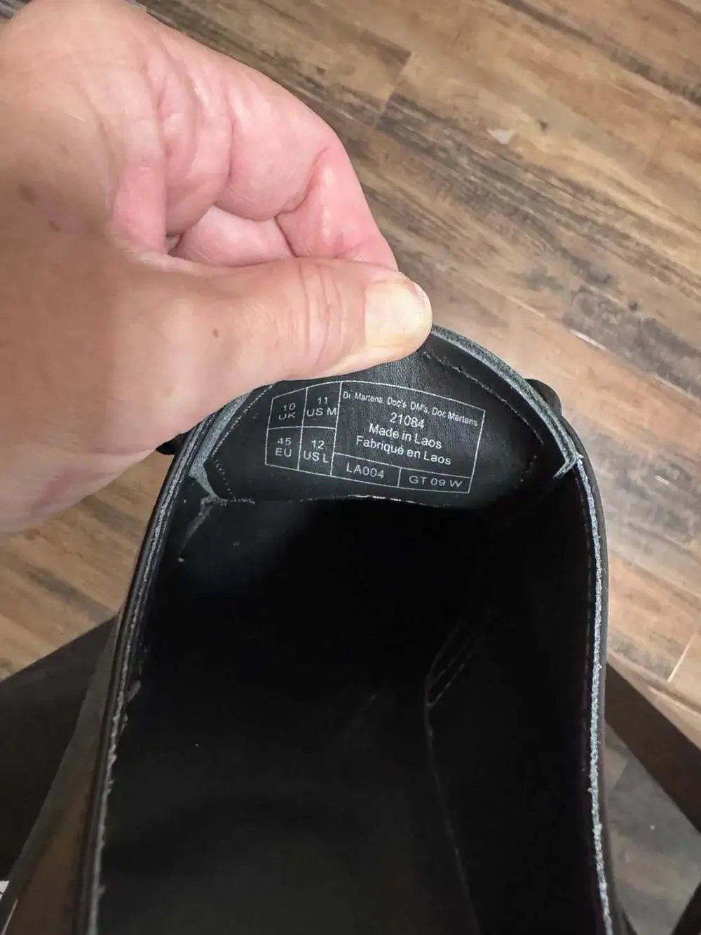 Size 11 Dr. Martens 1461 Bex Black Leather Platform Oxford Shoes